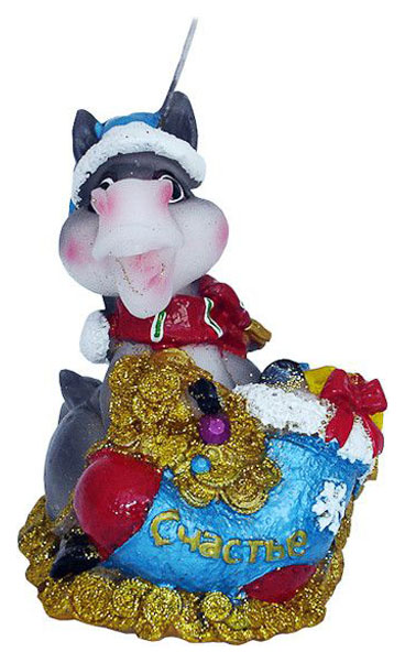 фото Свеча новогодняя snowmen е94114-gw 11,1 см в ассортименте