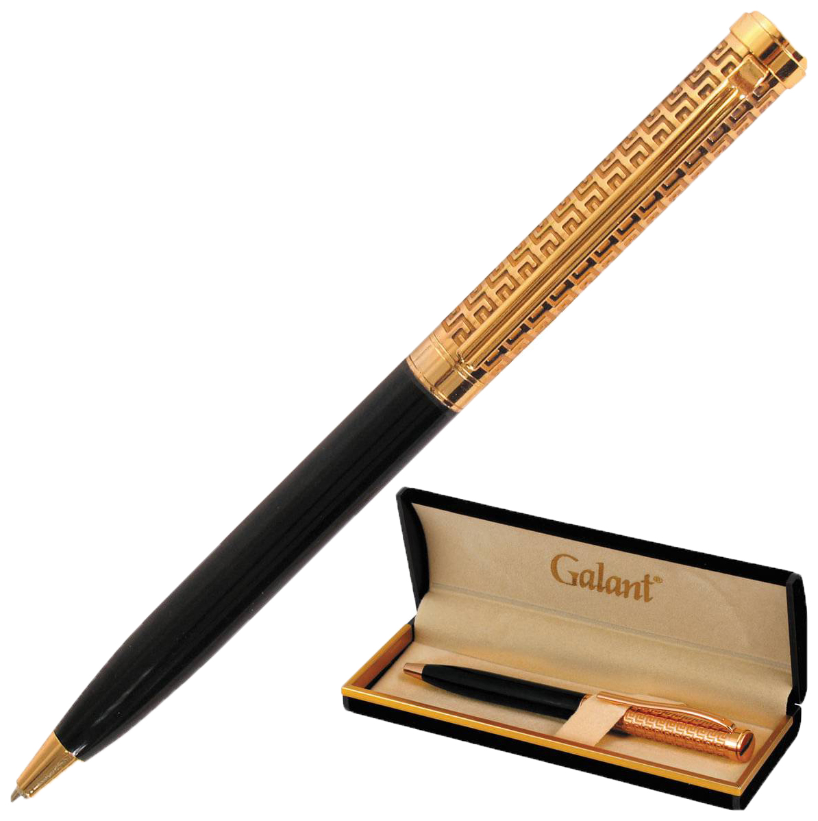 Подарочная шариковая ручка Galant Empire Gold 140960 Черный/Золотистый