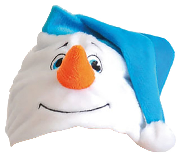 Карнавальная маска-шапка Карнавалофф Снеговичок размер 53-55