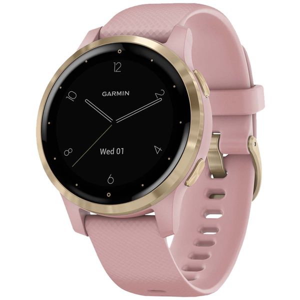 Спортивные наручные часы Garmin Vivoactive 4S Dust Rose/Light Gold