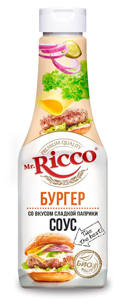 фото Соус mr. ricco бургер со вкусом сладкой паприки 310г mr.ricco