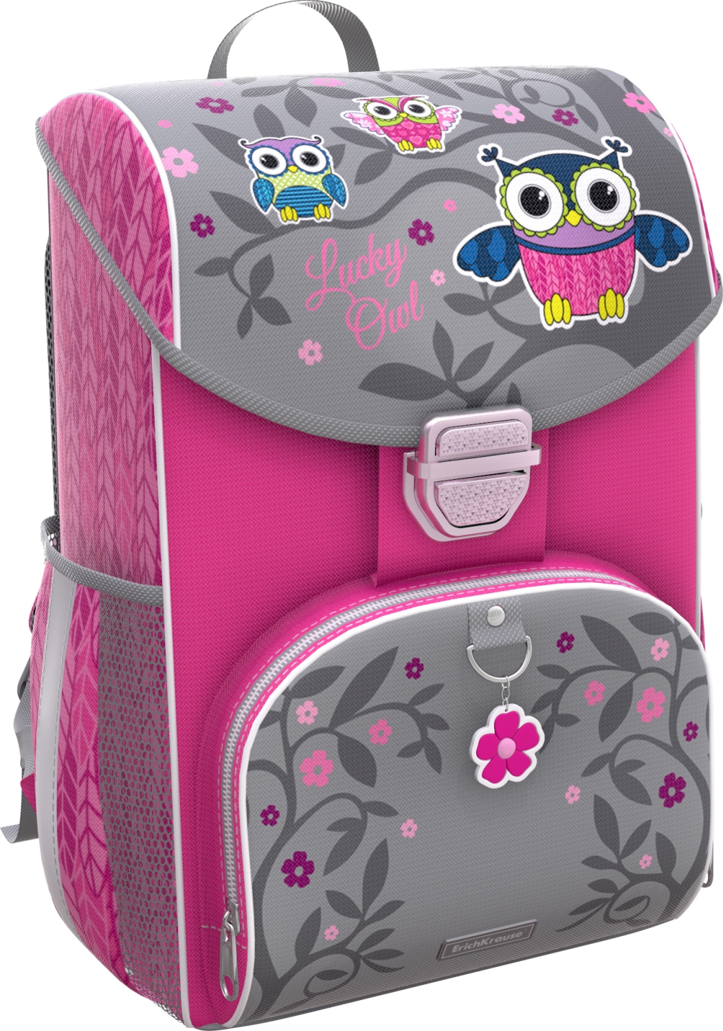 

Ранец детский ErichKrause® ErgoLine® 15L Lucky Owl, Розовый