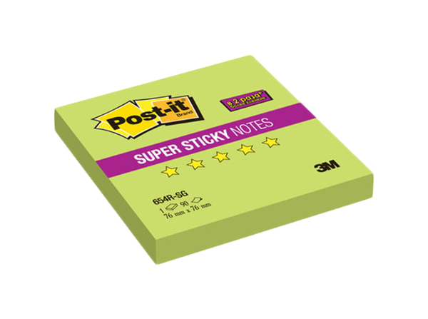 фото Блок самоклеящийся post-it super sticky 654r-sg зеленый 90 шт