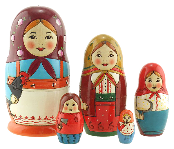 

Матрешка 3 в 1 Уланик Старорусская Жженка