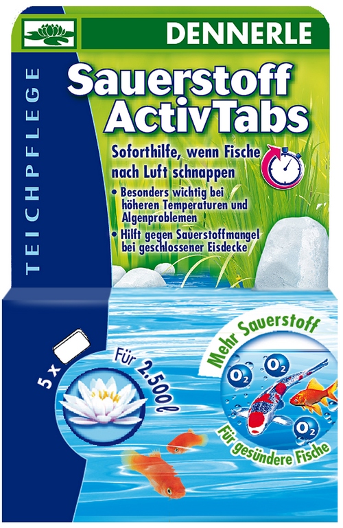 Кислород для пруда Dennerle Oxygen Activ Tabs 5шт