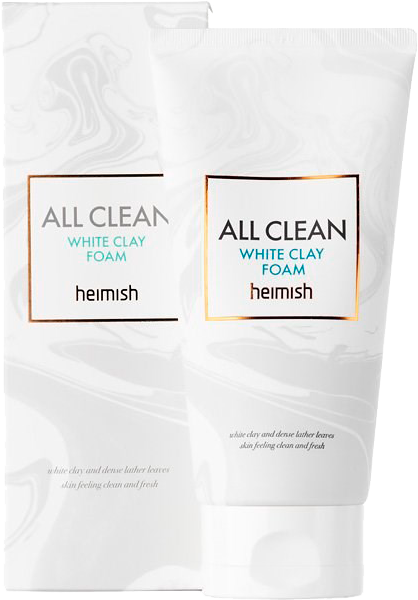 Пенка для умывания Heimish All Clean White Clay Foam ecoholy глина белая с ламинарией и экстрактом гуараны face clay mask white guarana