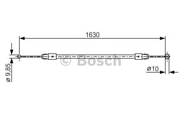 фото Трос cтояночного тормоза bosch 1987482187