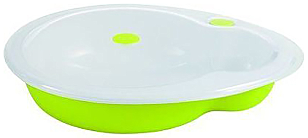 фото Герметичная тарелка с крышкой bebe confort зеленый