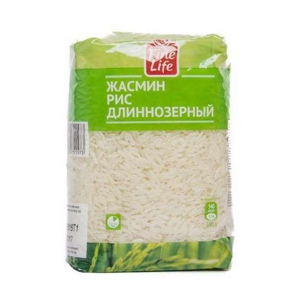 

Рис Fine Life жасмин длиннозерный шлифованный 500 г