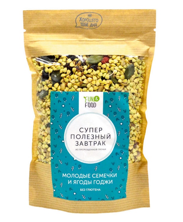 

Готовый завтрак Fun&Food 210 г семечки и ягоды годжы, 1