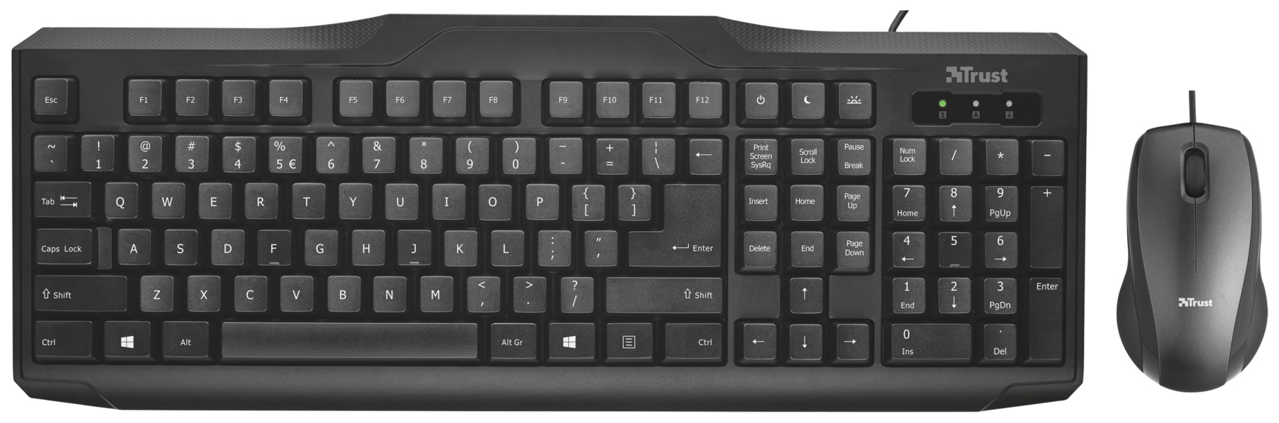 

Комплект проводной клавиатура и мышь Trust Classicline 21909, Classicline