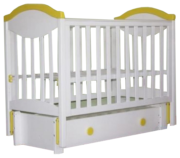 фото Детская кровать лель камелия аб 23.3, белый/желтый
