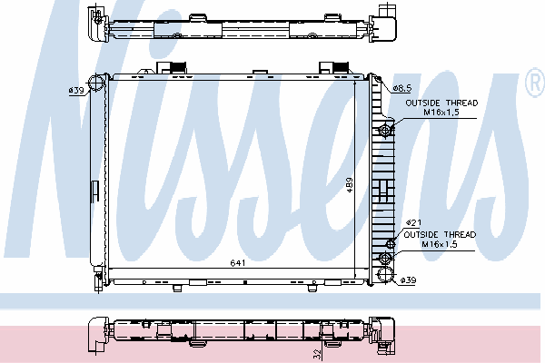 

Радиатор Nissens 62691A