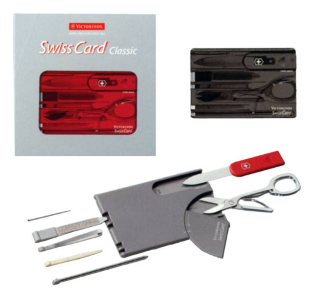 фото Карта-мультитул victorinox swisscard classic 0.7133.t3 82 мм черная, 10 функций