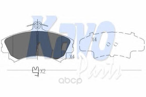 

Тормозные колодки KaVo Parts KBP5507