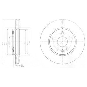 Тормозной диск DELPHI BG4187C