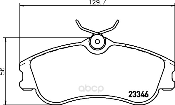 

Комплект тормозных колодок Hella 8DB355018541