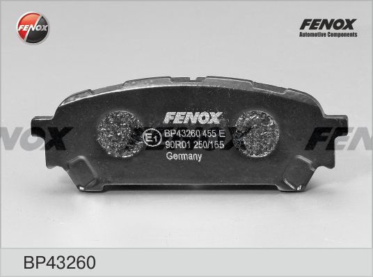 

Комплект тормозных колодк FENOX BP43260