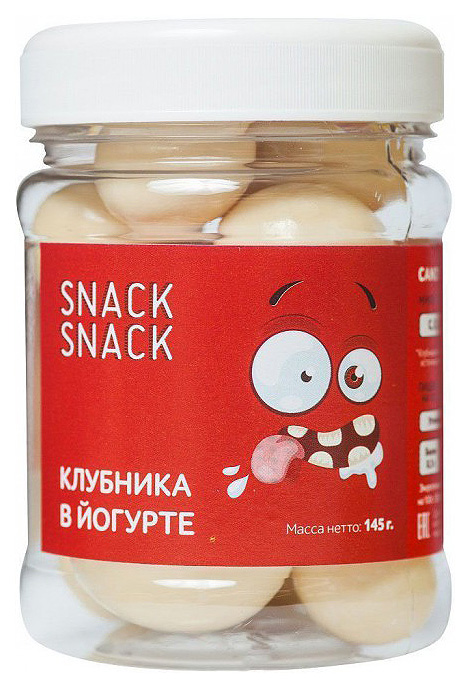 

Клубника Snack-Snack в йогуртовой глазури 145 г