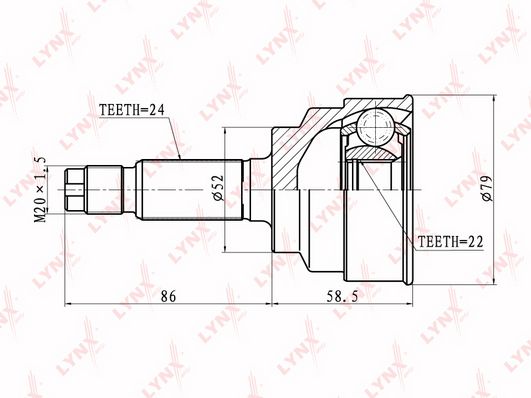 

Шрус LYNXauto CO-4402