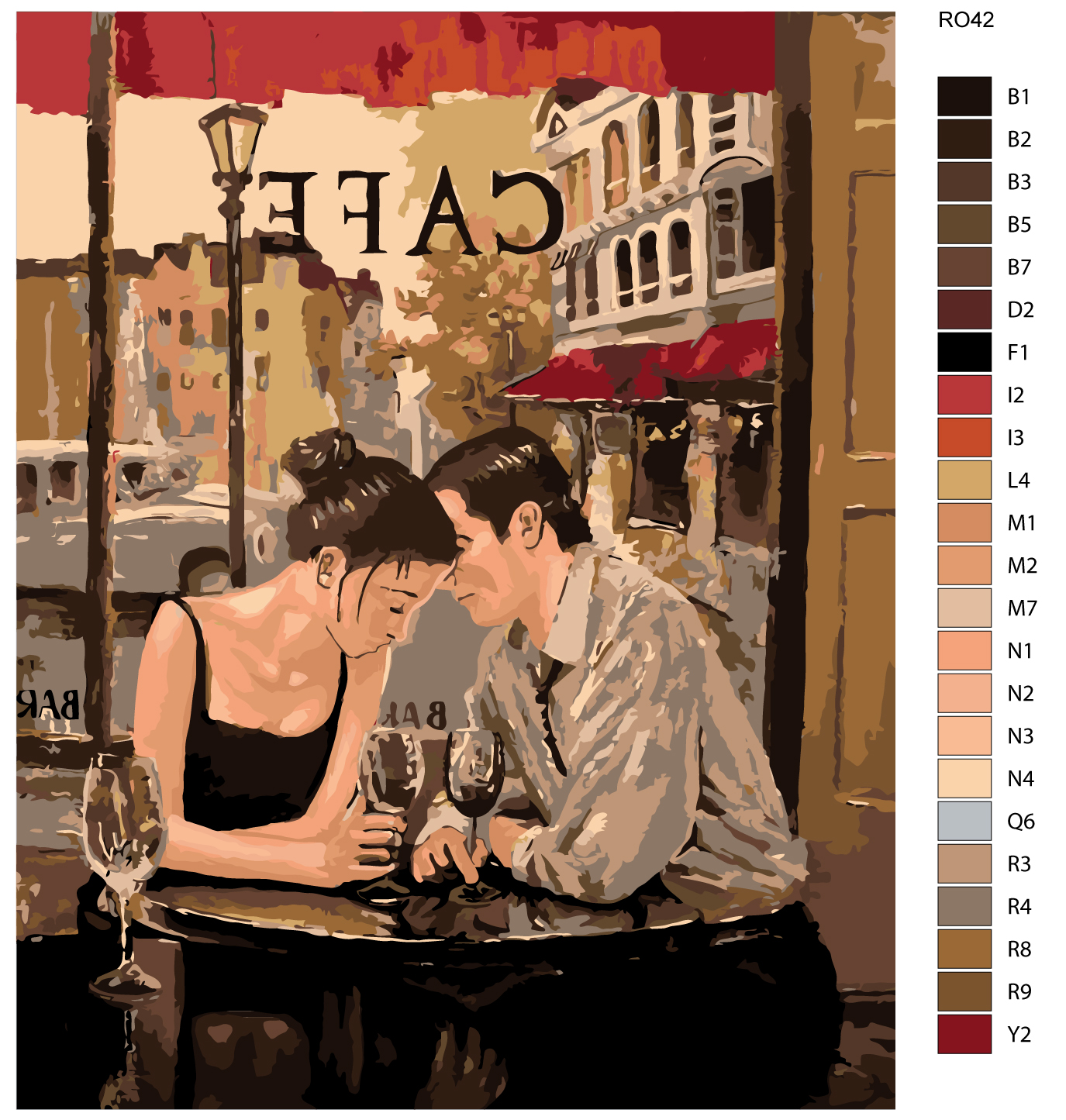 

Картина по номерам, 40 x 50, RO42, RO42