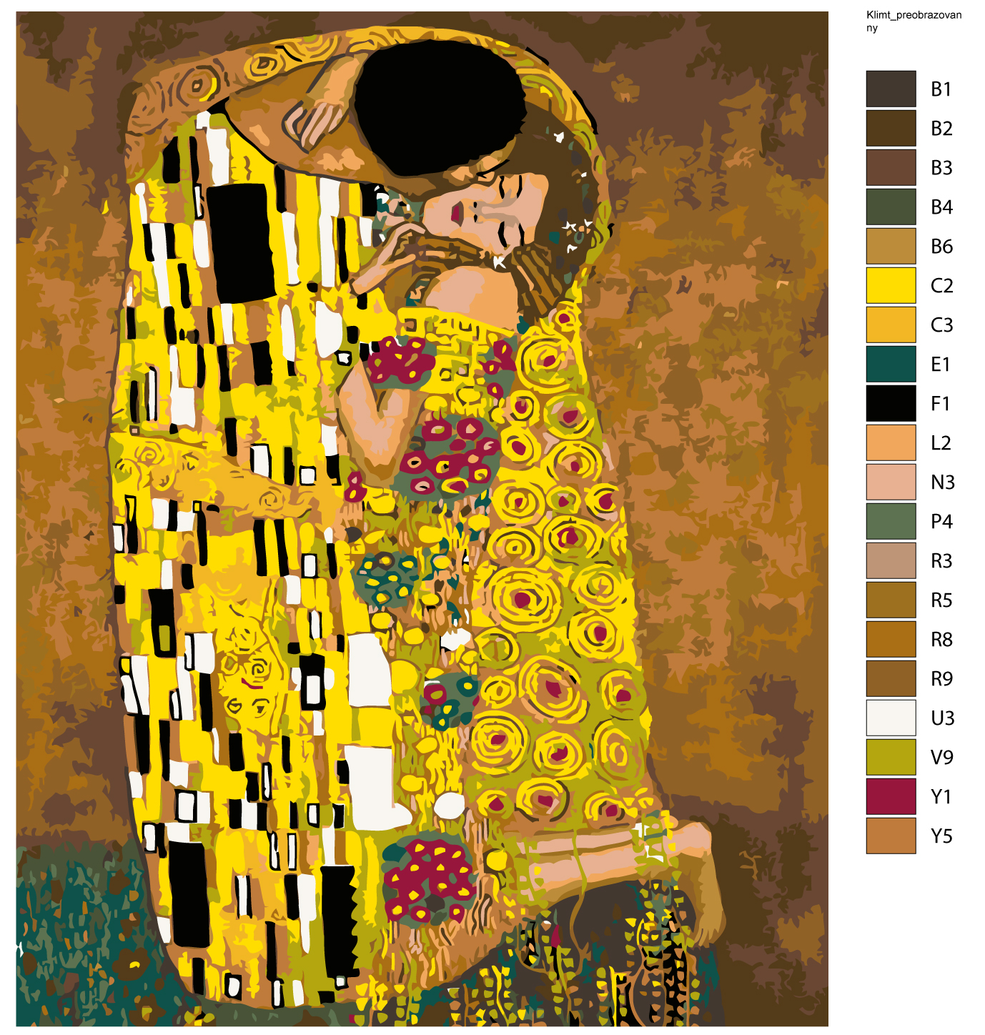 

Картина по номерам, 40 x 50, ARTH-Klimt, ARTH-Klimt