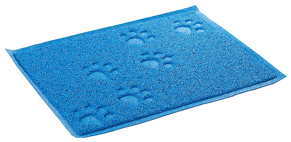 Коврик для кошачьего туалета Ferplast Cat Mat пластик, голубой, 40х30 см