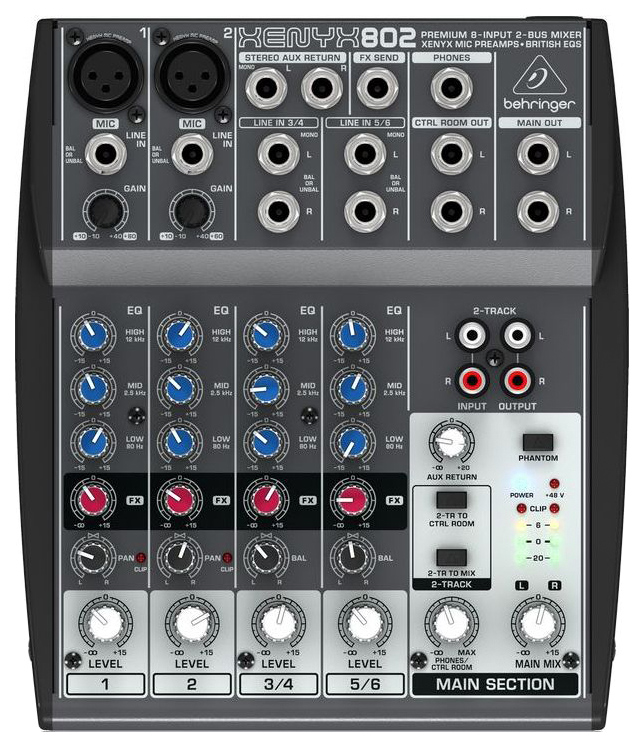 фото Микшер behringer xenyx 802