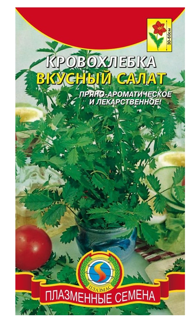 

Семена Кровохлебка Вкусный салат, 0,2 г Плазмас