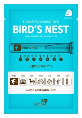 фото Маска для лица mijin daily dew mask pack bird's nest 25гр