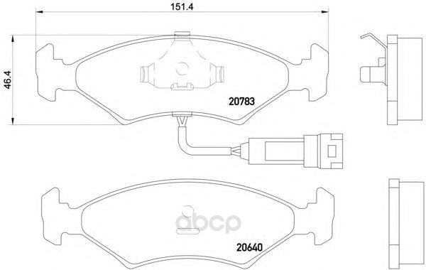 

Колодки тормозные дисковые, комплект Hella 8DB355017-371
