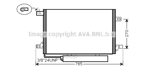 

Pадиатор кондиционера с осушителем MB W169, W245 04 Ava MSA5382D