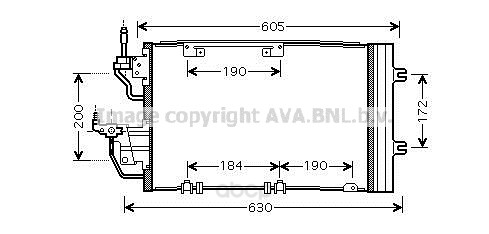 

Радиатор охлаждения двигателя Ava OL5454D