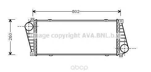 фото Интеркулер ava для mercedes sprinter/volkswagen crafter 2.2-2.8d 2006- msa4217