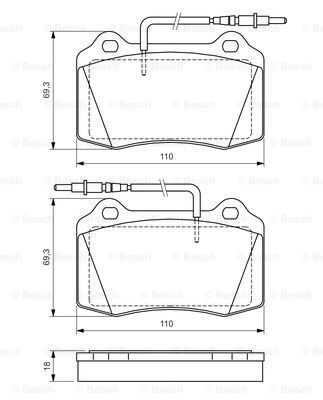 

Тормозные колодки Bosch дисковые 986424658