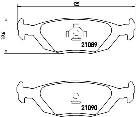 

Тормозные колодки brembo дисковые P71003