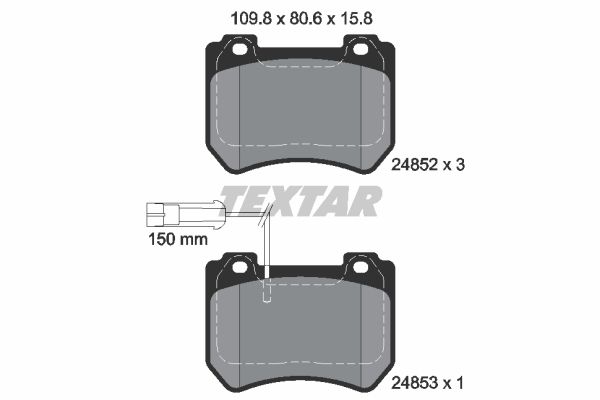 

Тормозные колодки Textar дисковые 2485201