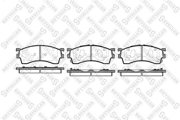 

Тормозные колодки Stellox дисковые 426012BSX