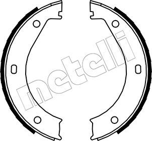 Тормозные колодки METELLI стояночного тормоза 530013