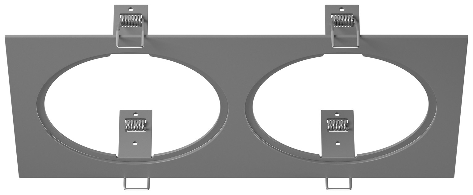 Рамка Lightstar для встраиваемых светильников Intero 111 Double Quadro 217829 Серый