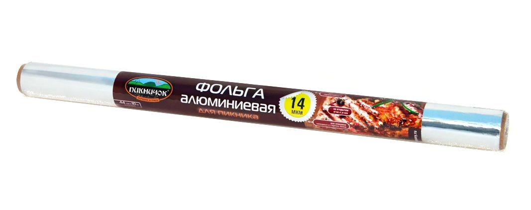 

209-084 Фольга для пикника 29 см*10 м в пленке, Пикничок