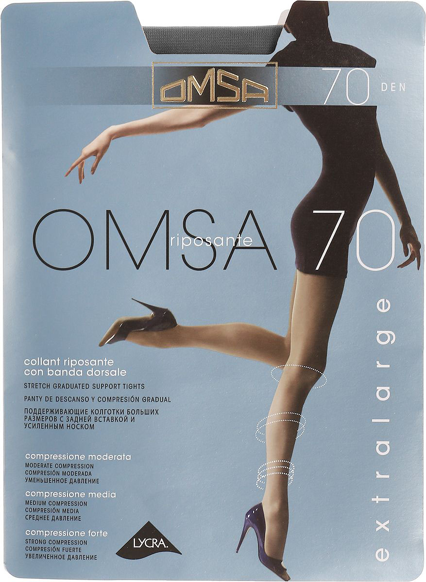 

Колготки Omsa OMSA 70 / Fumo (Серый) / 5 (XL), OMSA