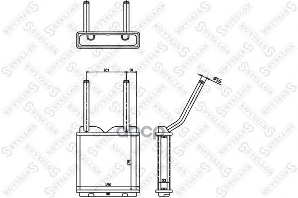 фото Радиатор печки stellox 1035010sx