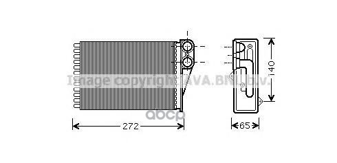 Радиатор печки AVA QUALITY COOLING PEA6292