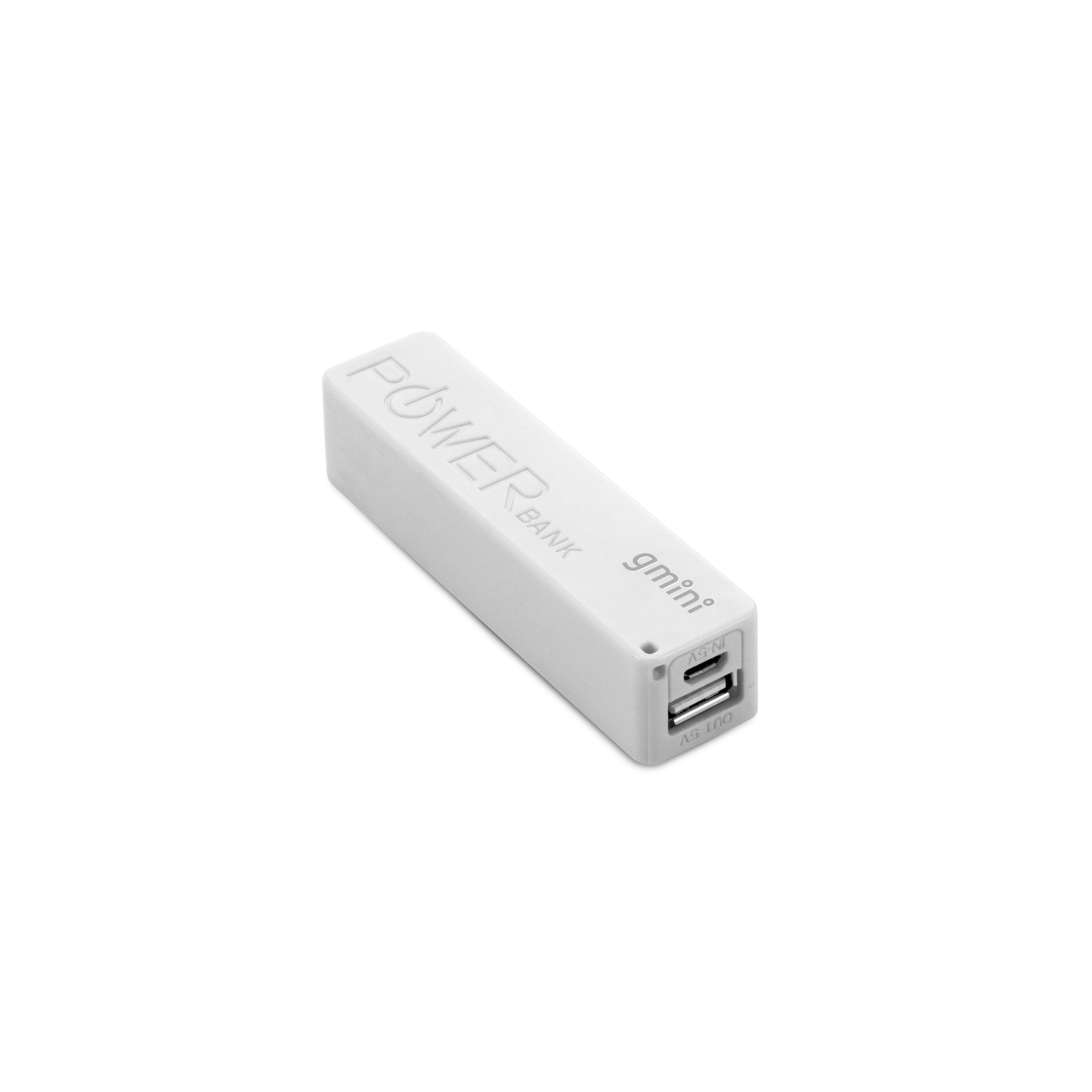 

Внешний аккумулятор Gmini GM-PB026-W 2600 мА/ч White, GM-PB026-W