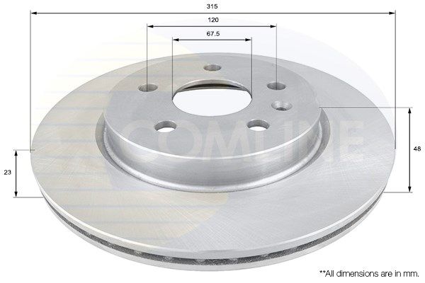 

Тормозной диск COMLINE ADC1144V