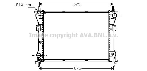 фото Радиатор охлаждения двигателя ava quality cooling fd2319