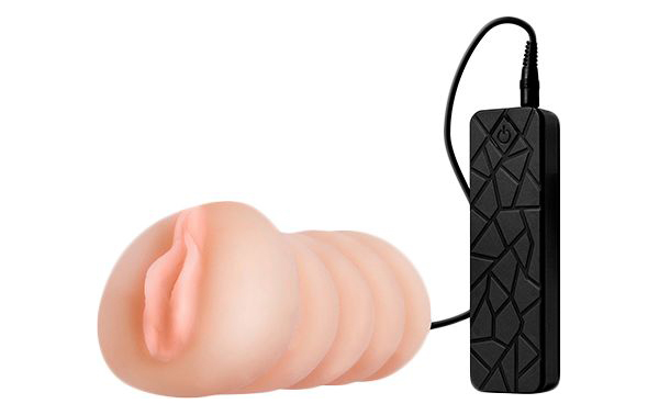 фото Мастурбатор-вагина realstuff vibrating masturbator pussy с 10 режимами вибрации и пультом dream toys