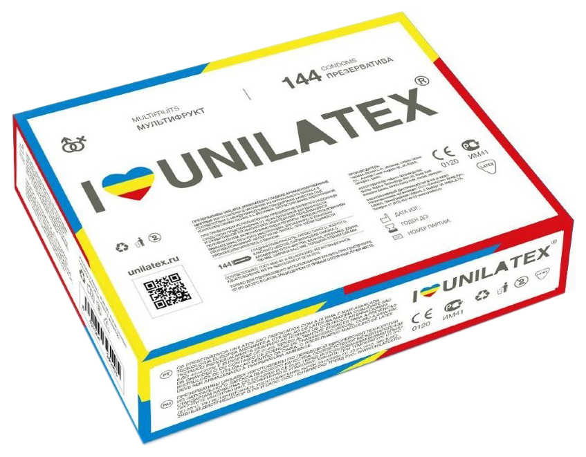 Презервативы Unilatex Multifruits 144 шт.  - купить со скидкой