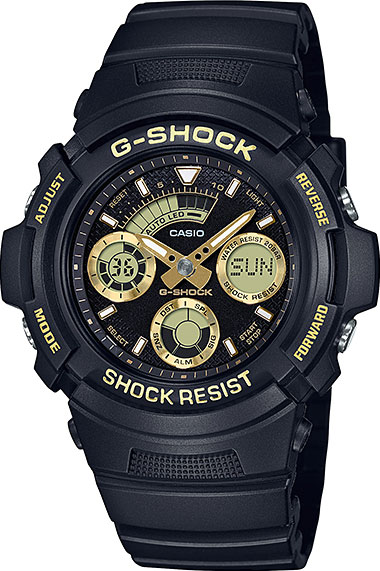Японские наручные часы Casio G-Shock AW-591GBX-1A9 с хронографом